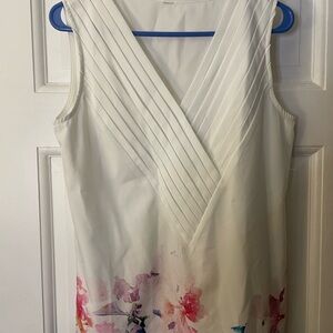 Elegant White Floral Blouse